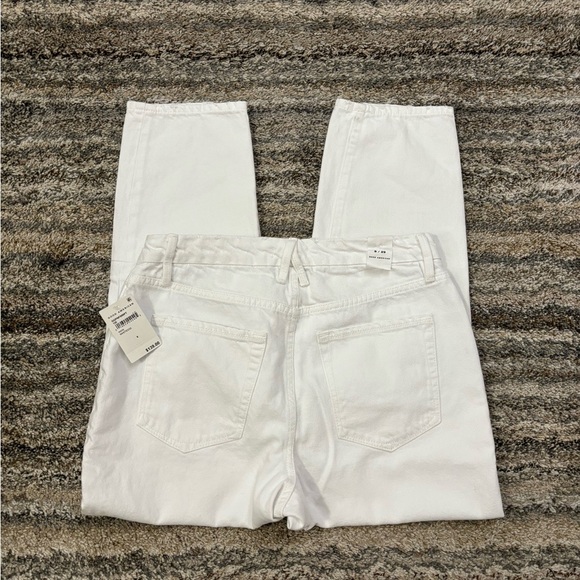 Good American Cropped Boyfriend Jeans Sz 8/29 NWT | Good American White Jeans - Picture 13 of 16